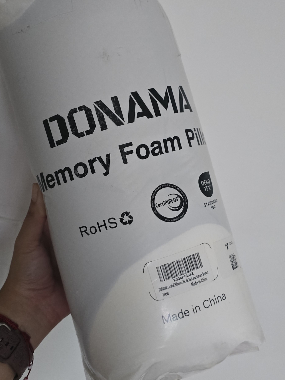 DONAMA Memory Foam Pillow - White